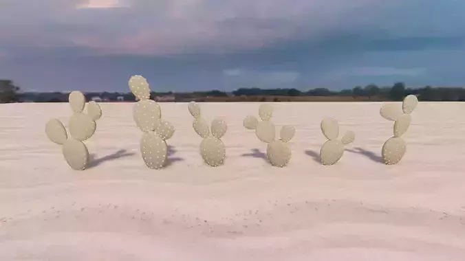6 Free Cactus Models - Bunny Ears Cactus