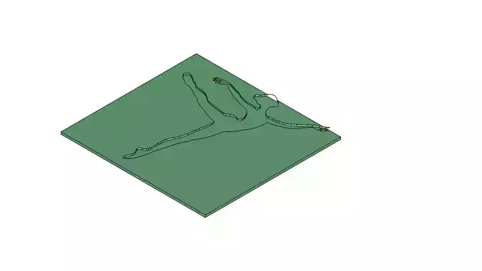 ElegantBallerinaSilhouetteMoldForCastingWallArt