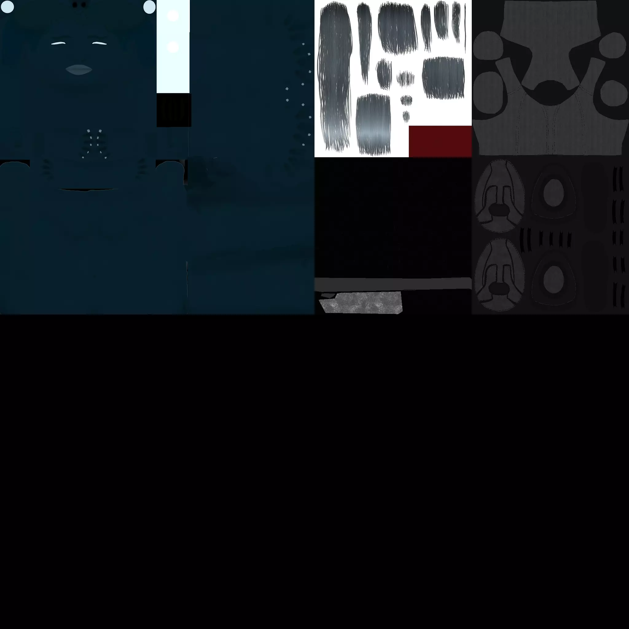 3D Character Girl Model Cute Low Poly Cartoon Female Low-poly 3D model_10