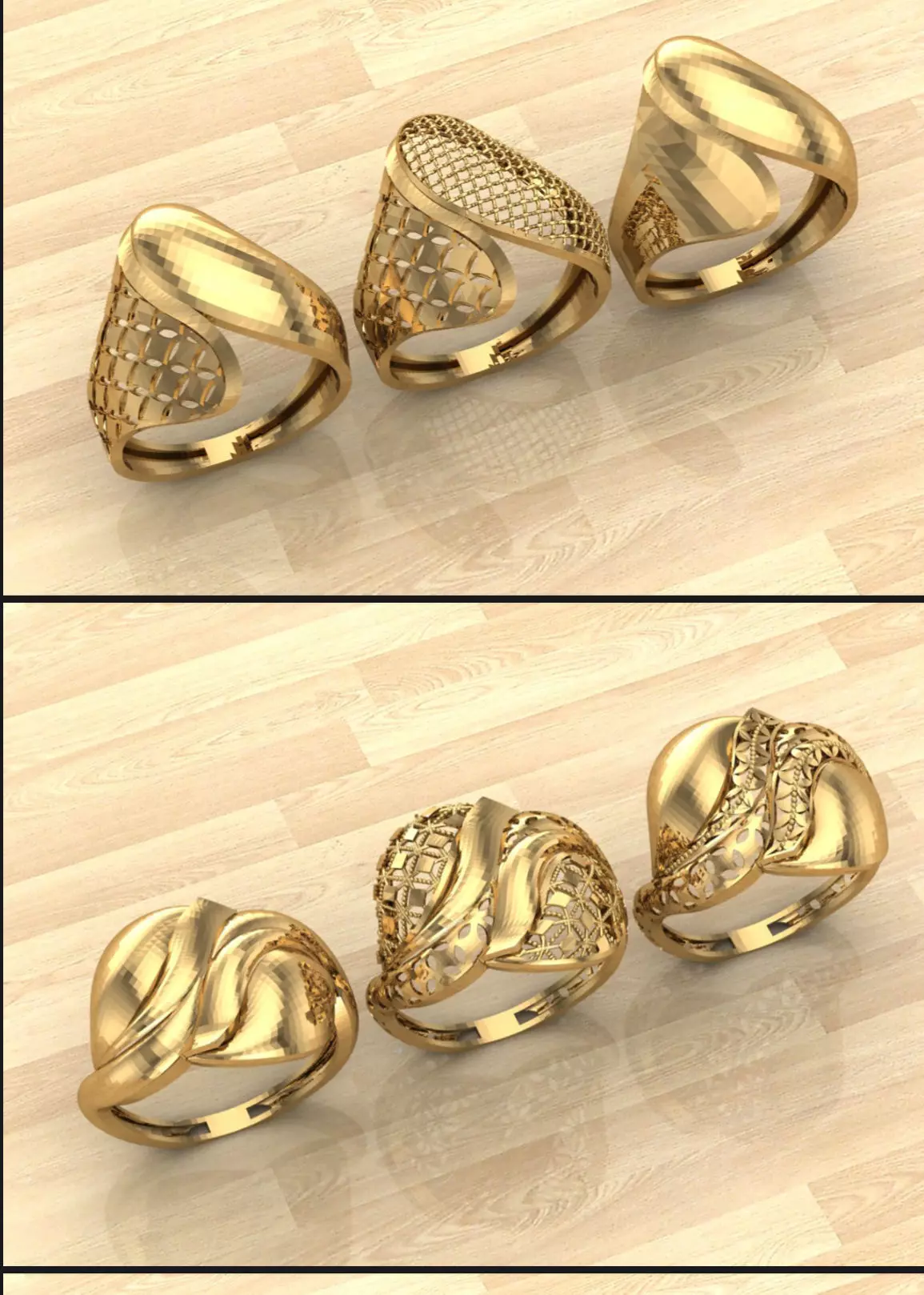 Turkish Rings 3D print model_0