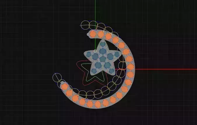 Moon and Star Pendant