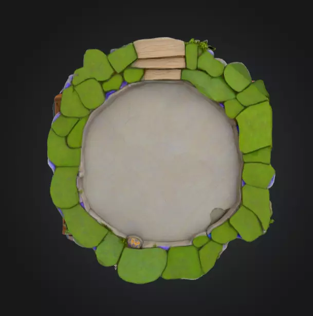 Magical Crystal House Low-poly 3D model_9