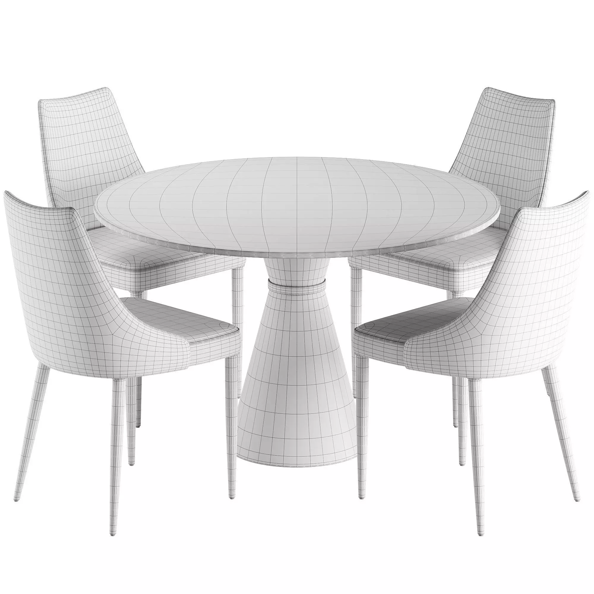 Daily Chair and Cairns Table 3D model_5