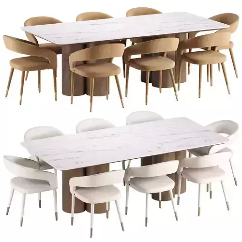 Moulin Dining Chair and Terzetto Pandora Table