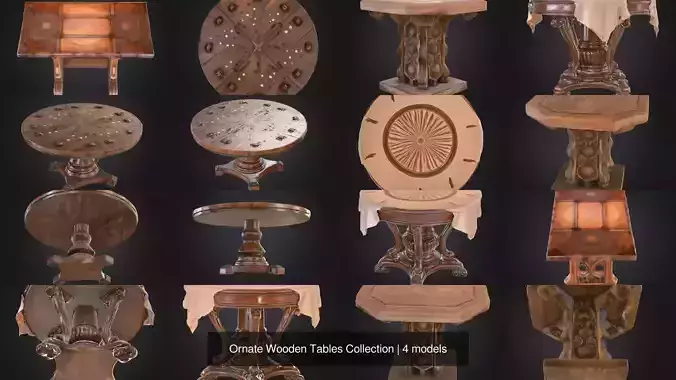 Ornate Wooden Tables Collection