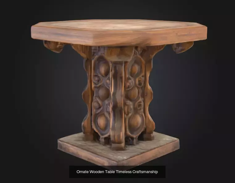 Ornate Wooden Tables Collection _3