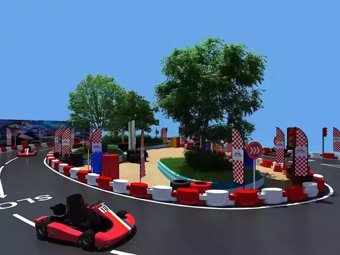 Kart race track 