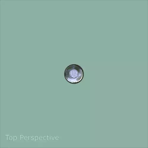 Steel Stained M4 Bolt Allen Pan Head With 4K PBR Texture 3D model 7