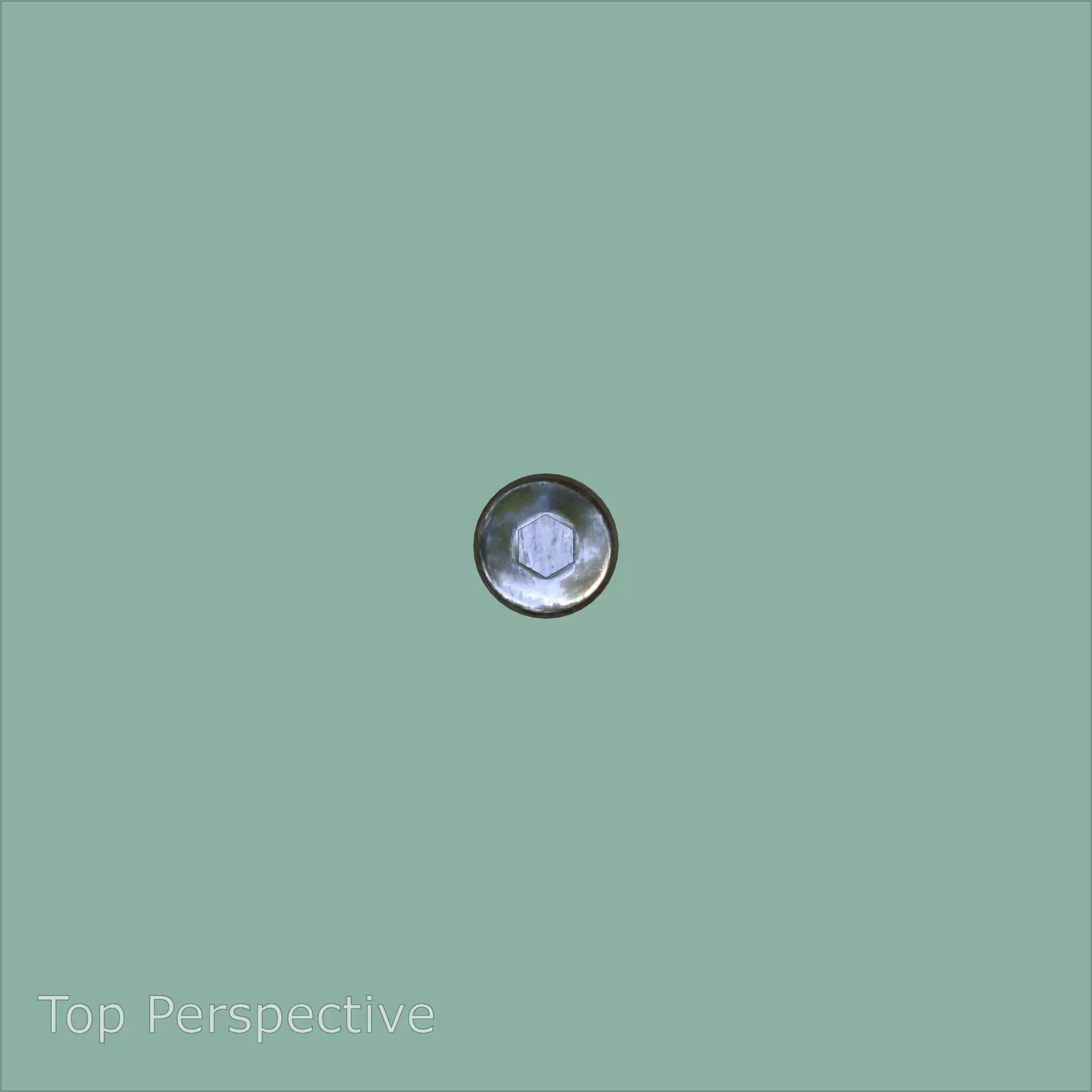 Steel Stained M4 Bolt Allen Pan Head With 4K PBR Texture 3D model_6