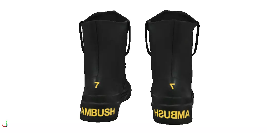 Ambush x Converse Pro Leather Low-poly 3D model_2