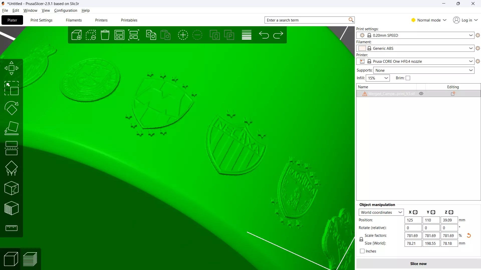 Campeon de Campeones mexican football trophy award 3D model_21