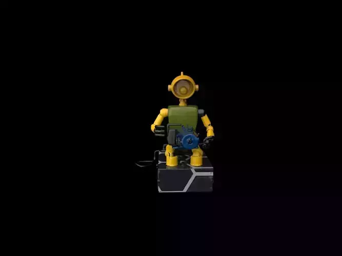 Futuristic Robot Operator