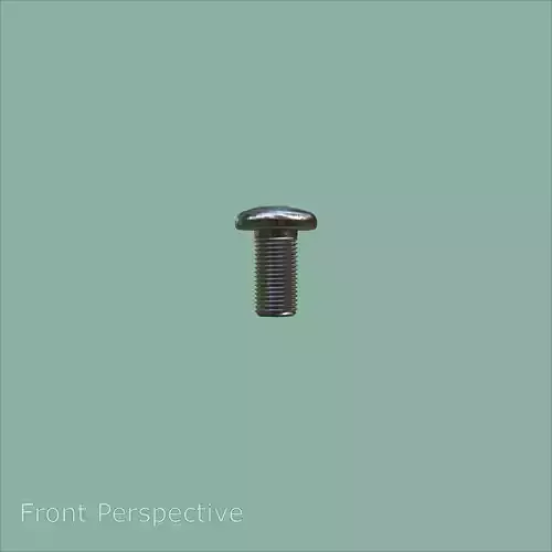 Steel Stained M5 Bolt Allen Pan Head 3D Model 3D model 2