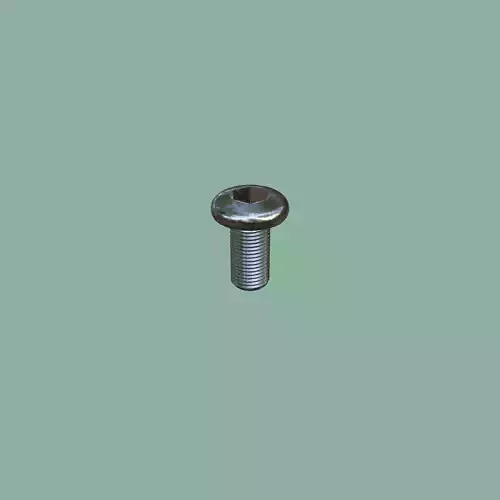 Steel Stained M5 Bolt Allen Pan Head 3D Model 3D model