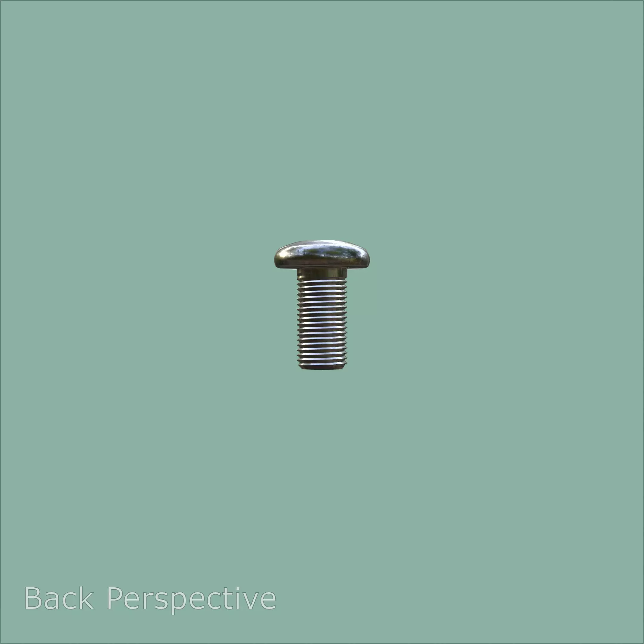 Steel Stained M5 Bolt Allen Pan Head 3D Model 3D model_2