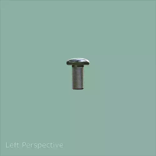 Steel Stained M5 Bolt Allen Pan Head 3D Model 3D model 4
