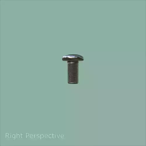 Steel Stained M5 Bolt Allen Pan Head 3D Model 3D model 5