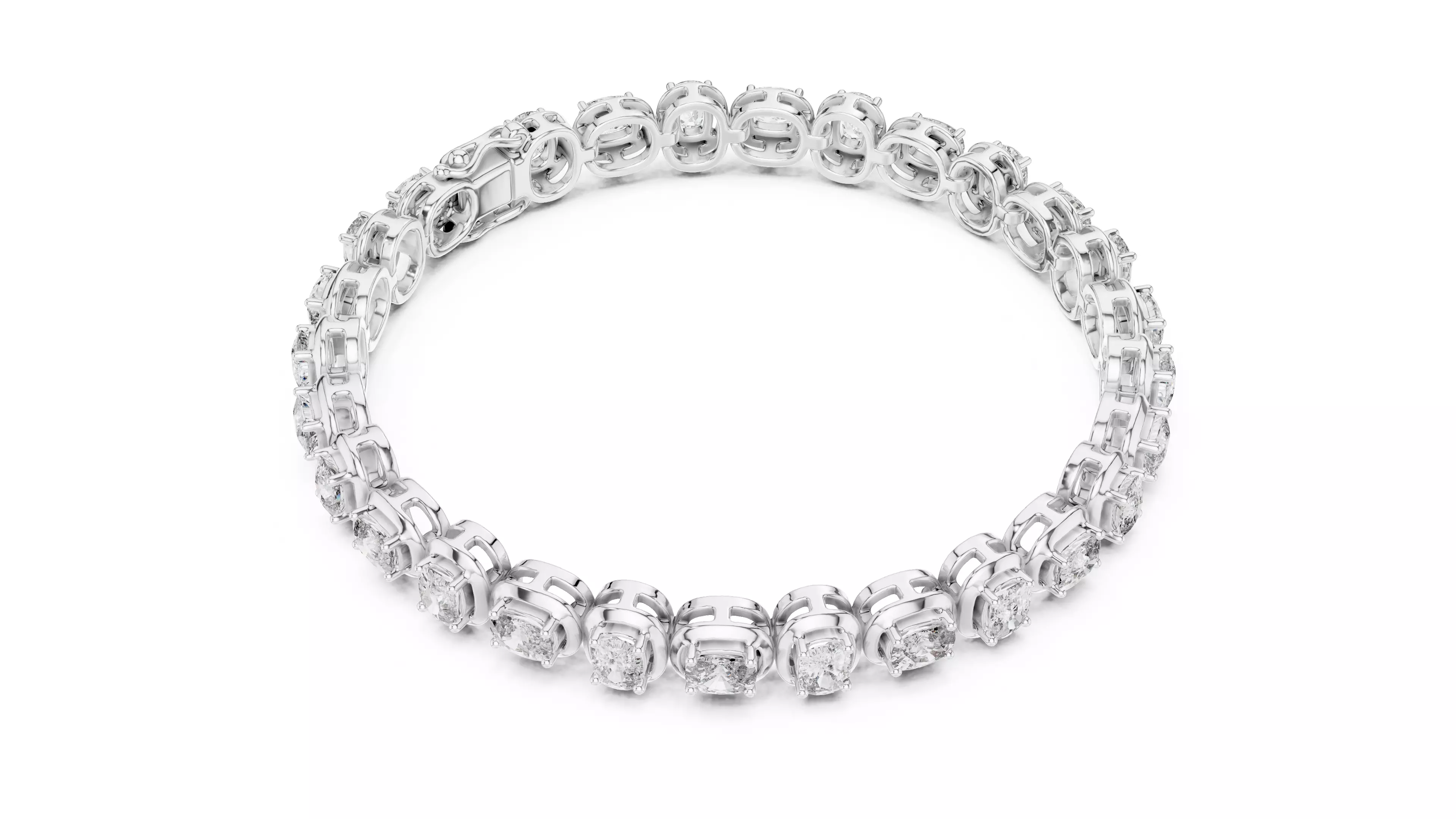 Tennis Bracelet 3dm stl renders Animation video details 3D print model_7