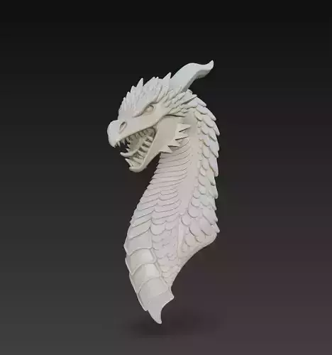 Dragon Head - Stylized 3D Sculpture 3D print model Dragon Head - Stylized 3D Sculpture 3D print model