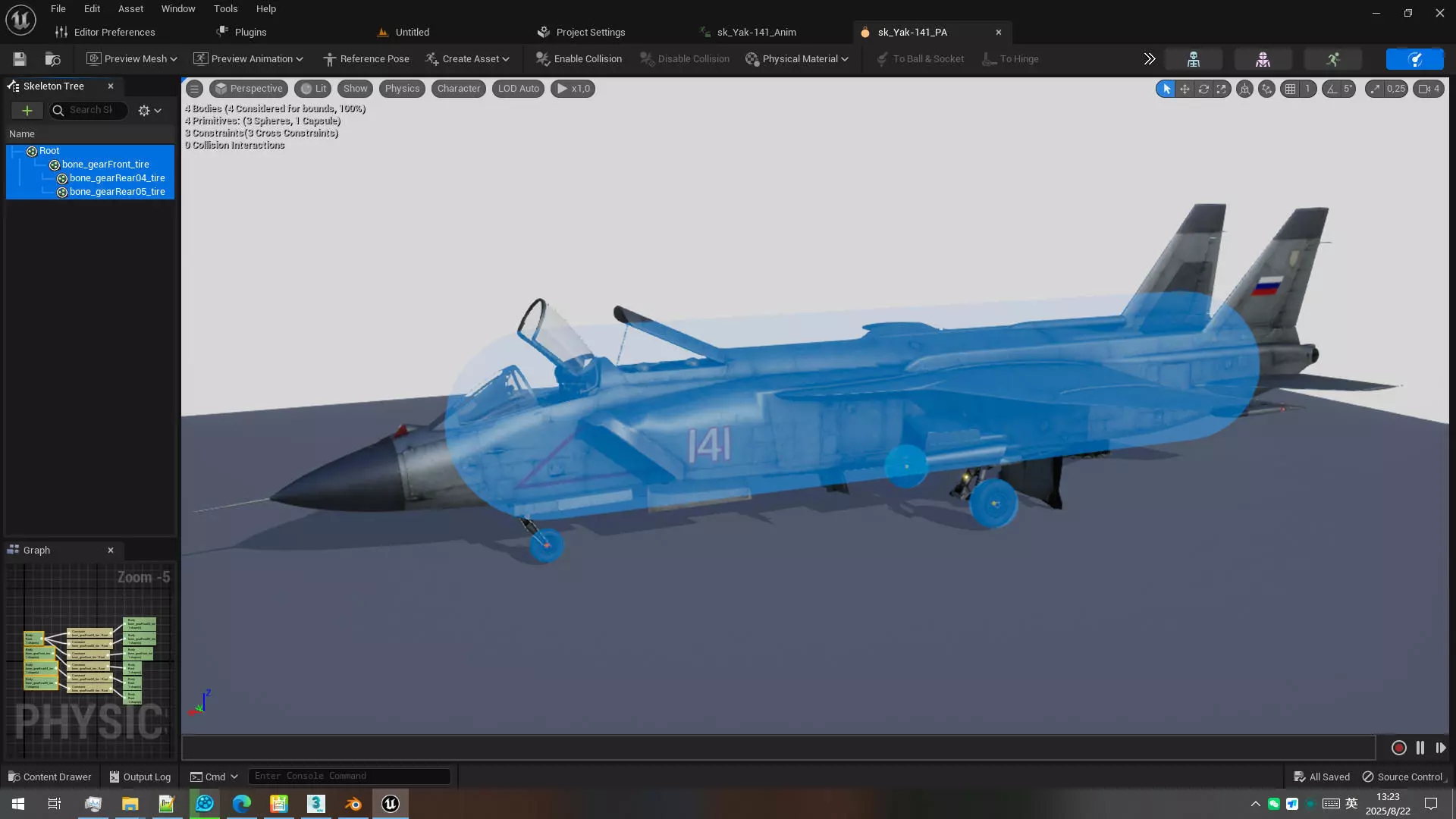 Rigged Yak-141 VTOL Fighter 3D model_21