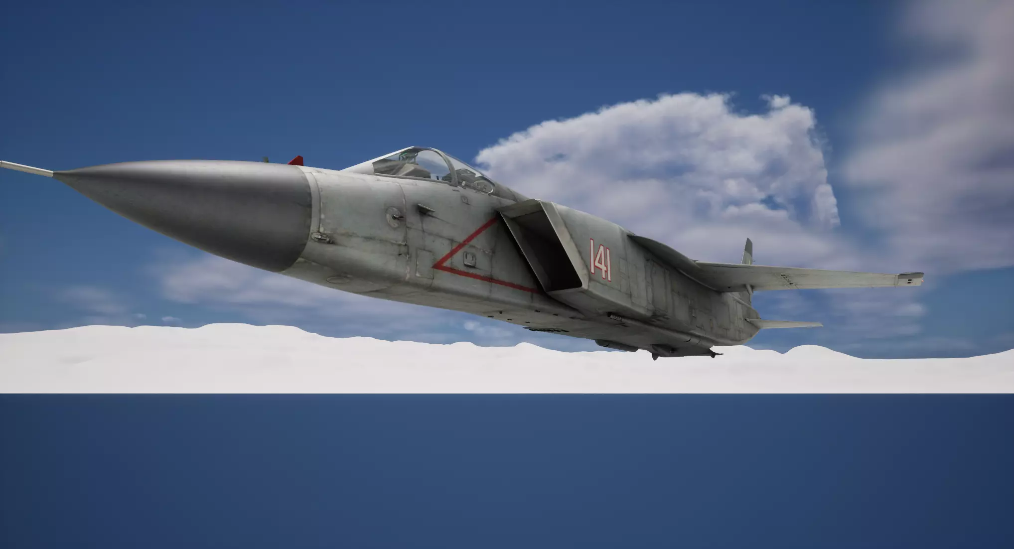 Rigged Yak-141 VTOL Fighter 3D model_12