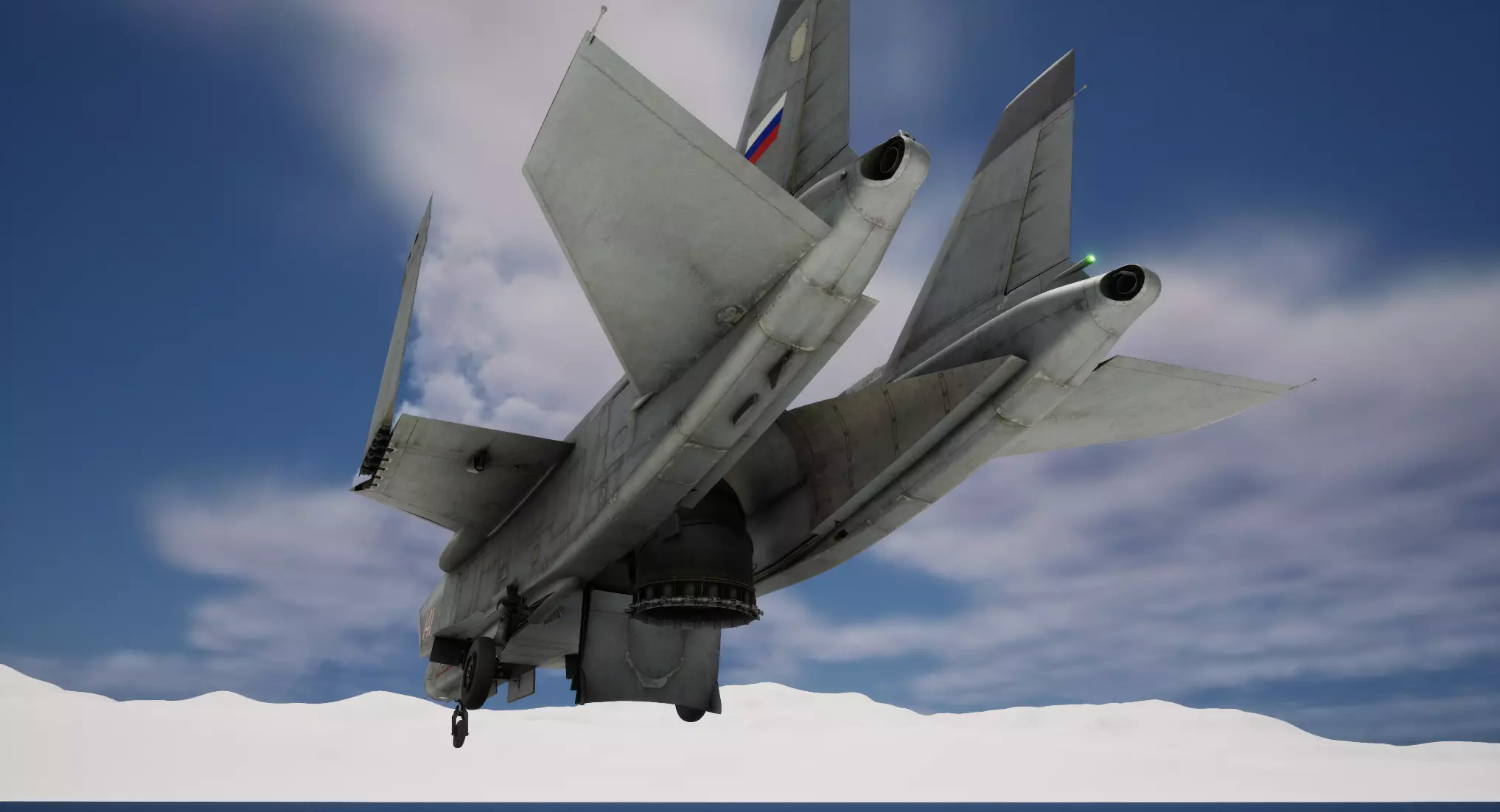 Rigged Yak-141 VTOL Fighter 3D model_2