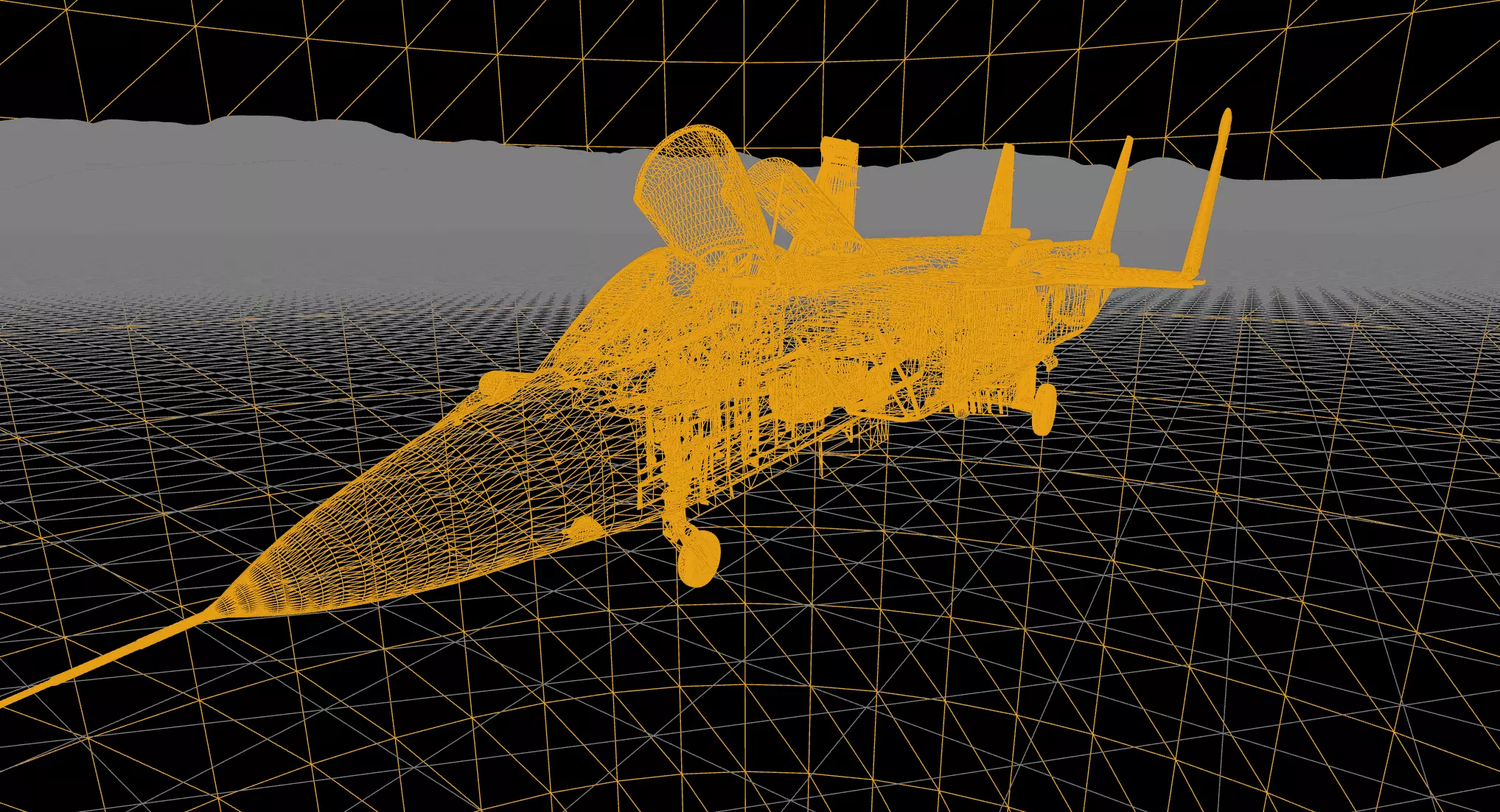 Rigged Yak-141 VTOL Fighter 3D model_15