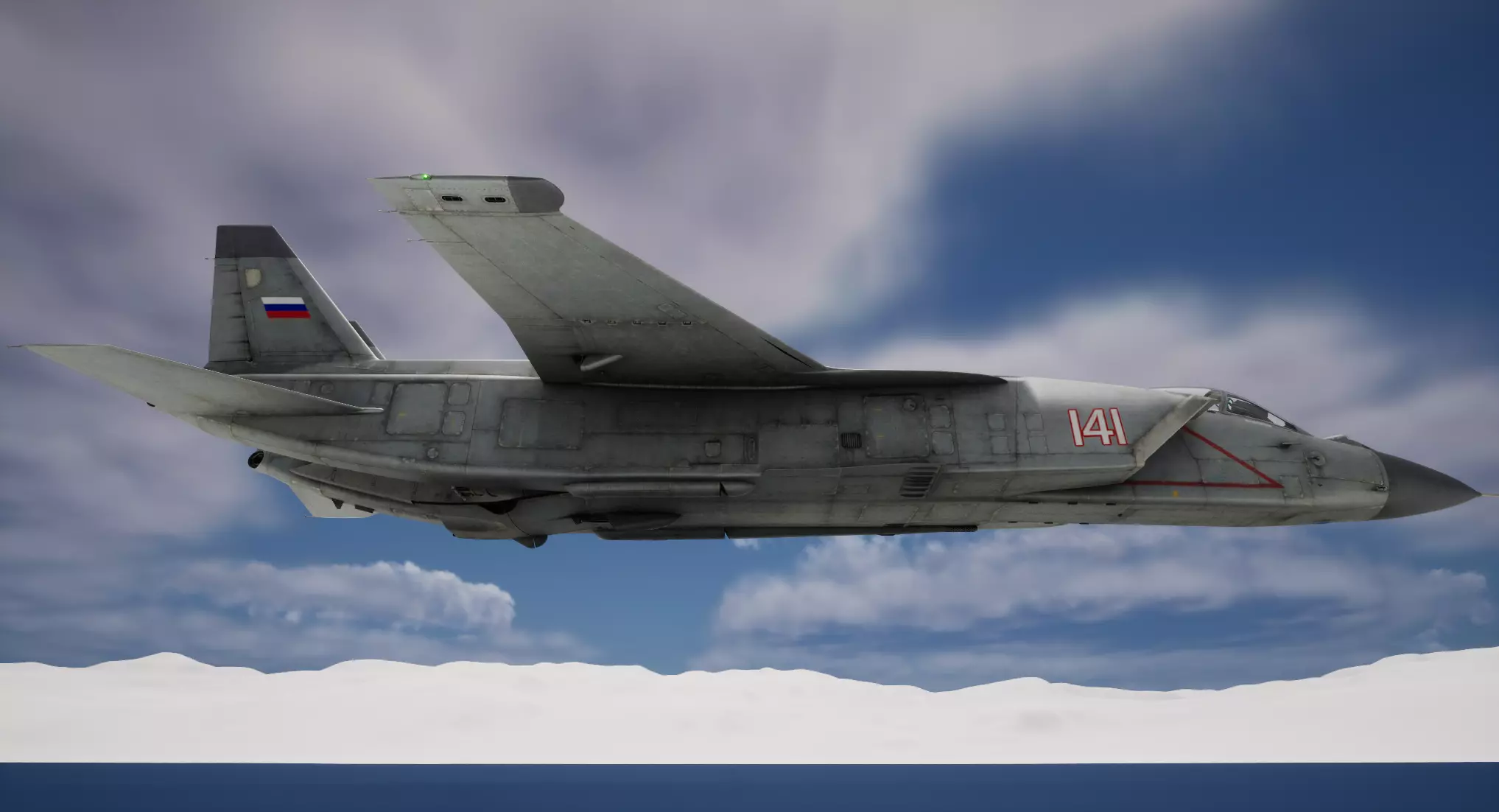 Rigged Yak-141 VTOL Fighter 3D model_11