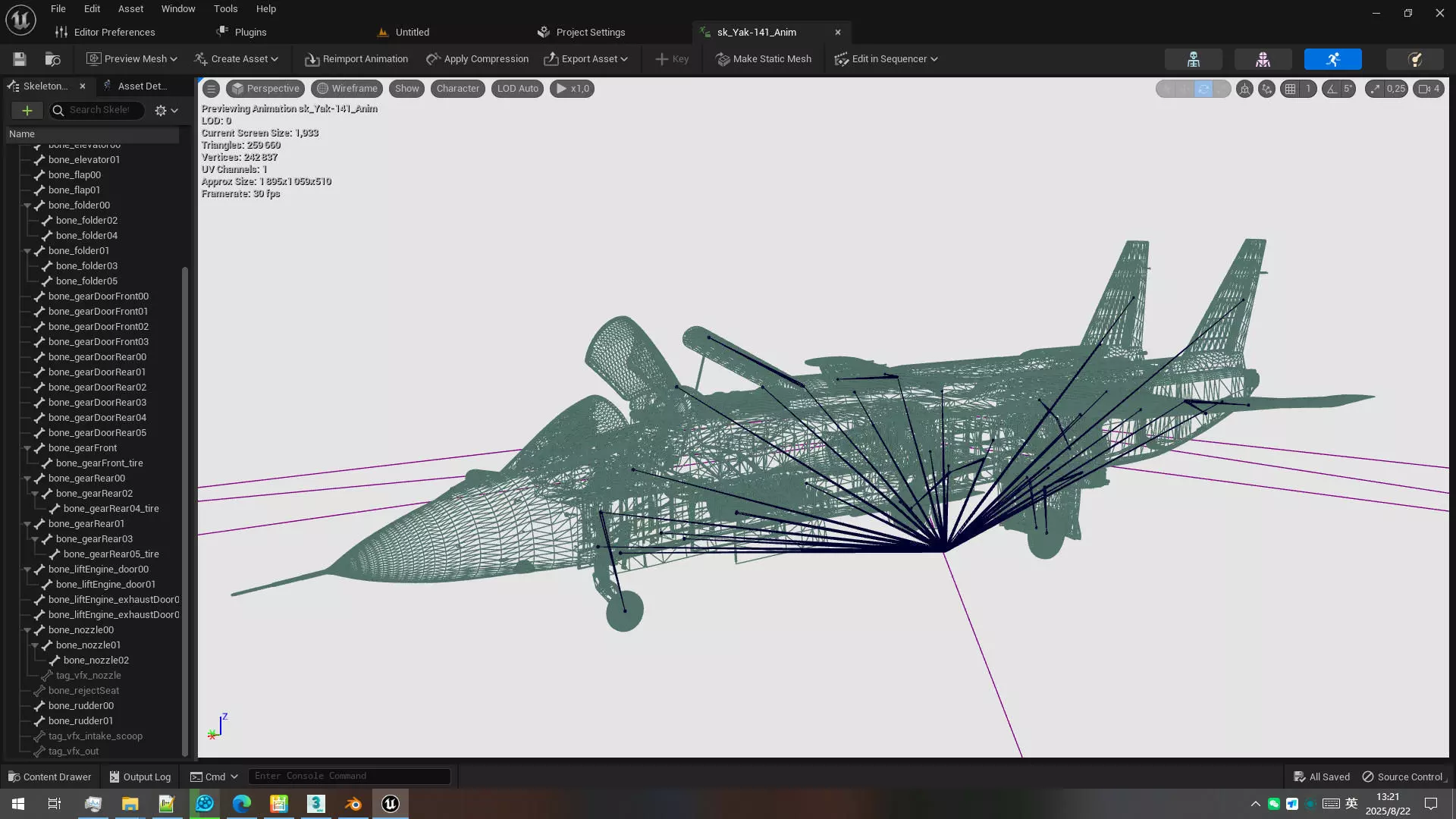 Rigged Yak-141 VTOL Fighter 3D model_22