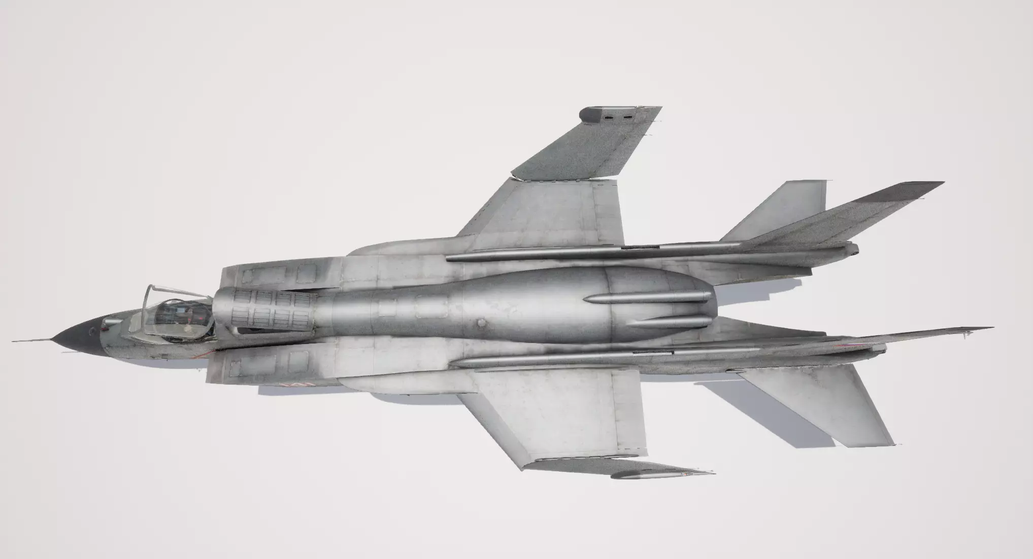 Rigged Yak-141 VTOL Fighter 3D model_3