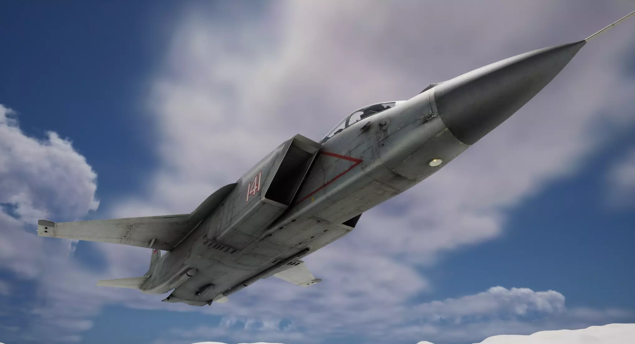 Rigged Yak-141 VTOL Fighter 3D model_10