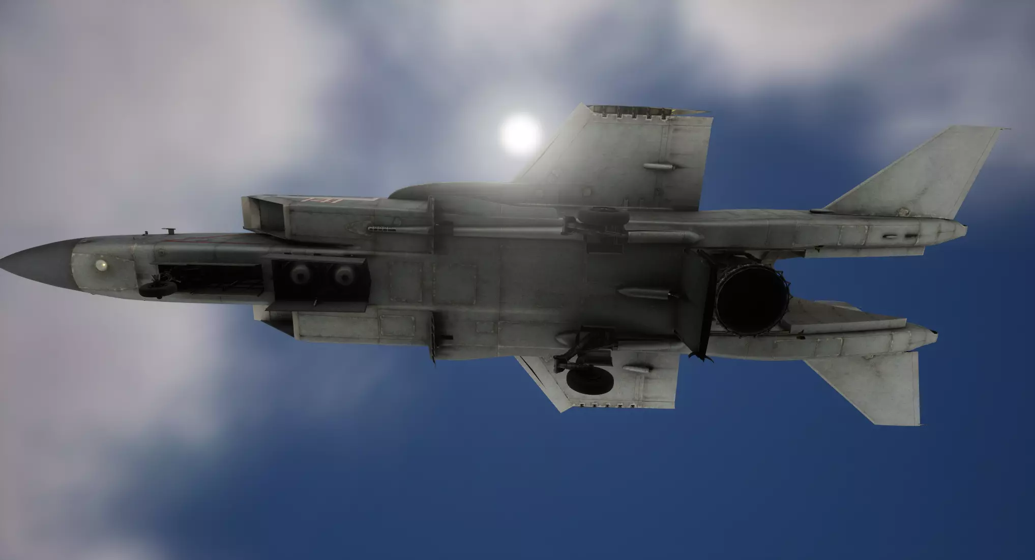 Rigged Yak-141 VTOL Fighter 3D model_4