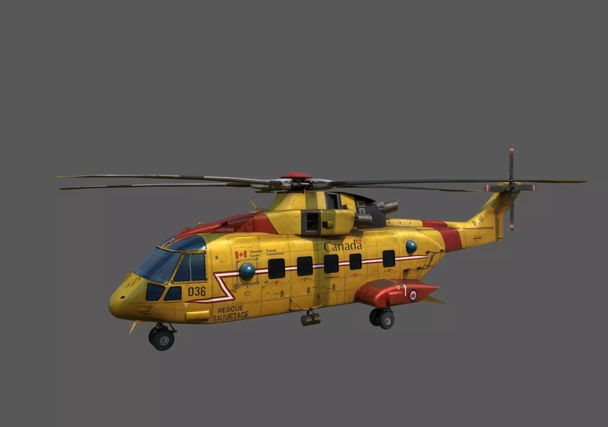 airplane Jet Low-poly 3D model_0