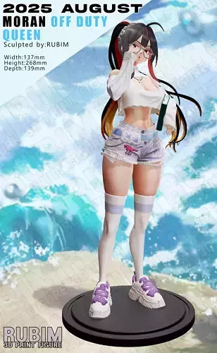 Moran Off Duty Queen 3D print model