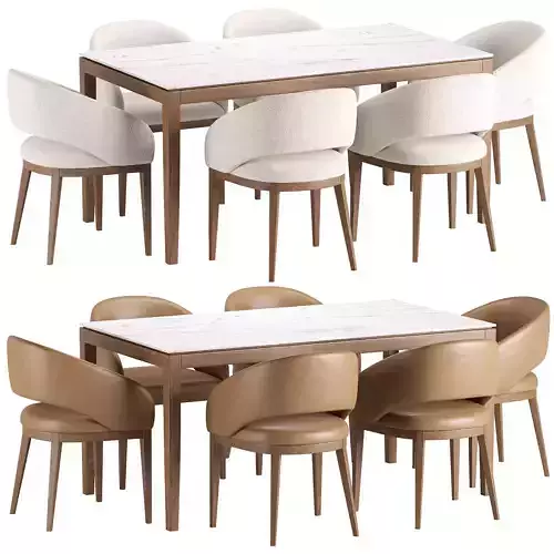 Allen Chair 2 and Jackson Dining Table