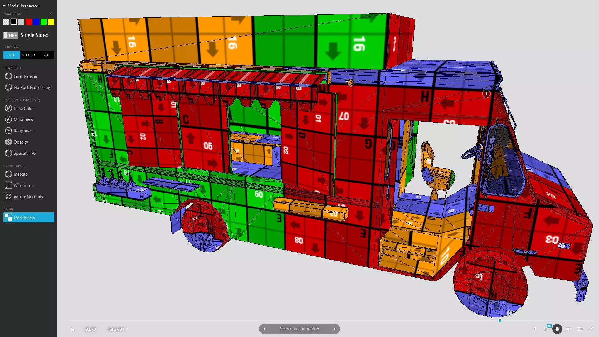 Morgan Olson Food Truck Mr Tasty  livery Low-poly 3D model_5