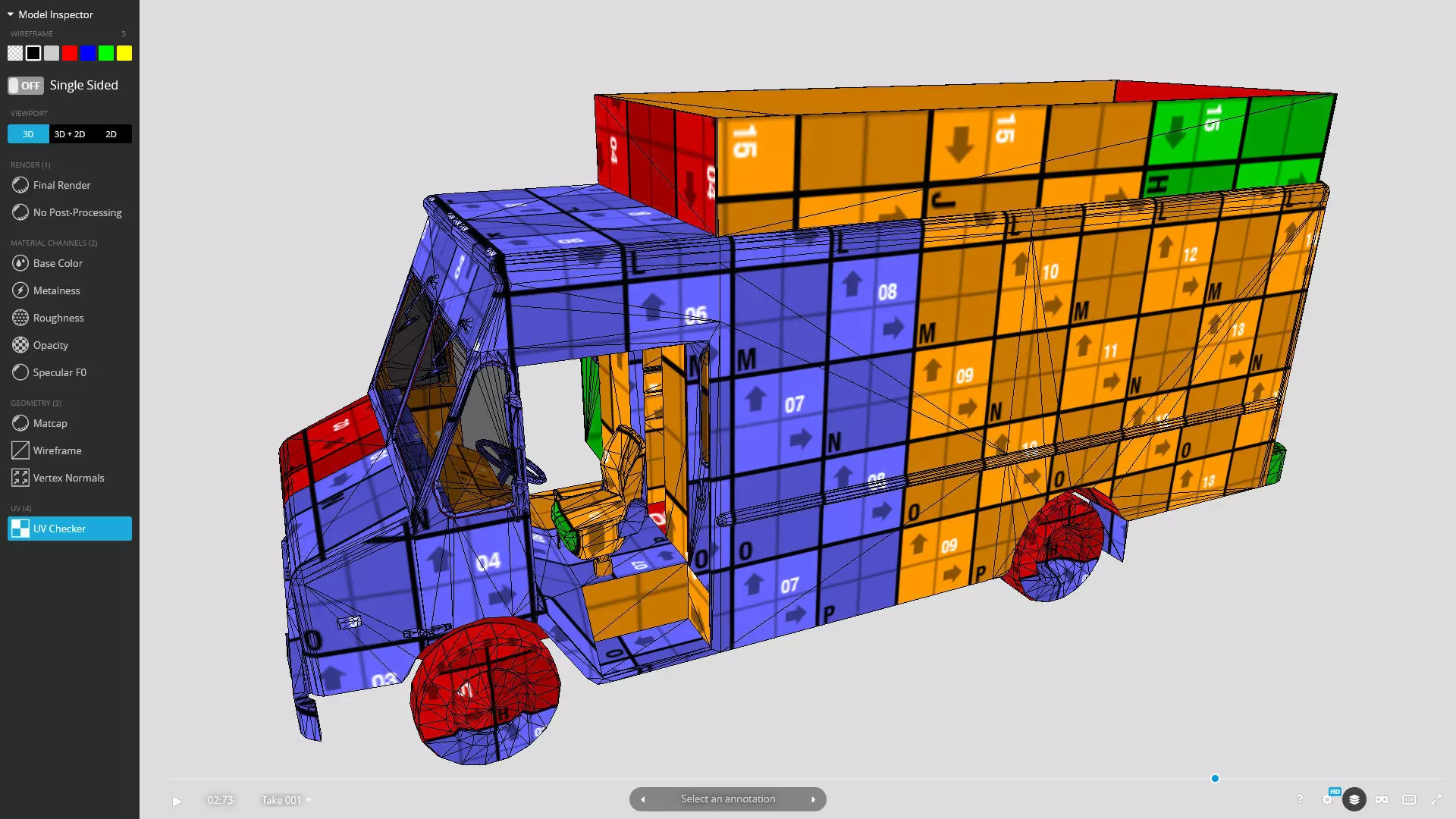 Morgan Olson Food Truck Mr Tasty  livery Low-poly 3D model_6