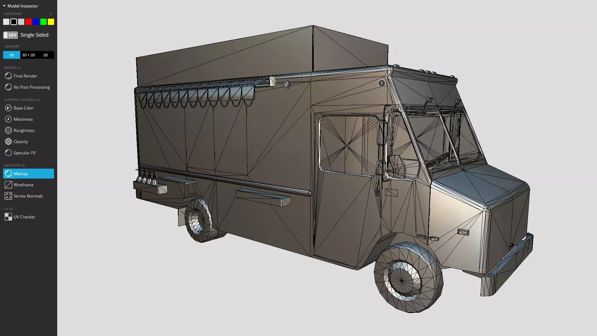 Morgan Olson Food Truck Mr Tasty  livery Low-poly 3D model_10