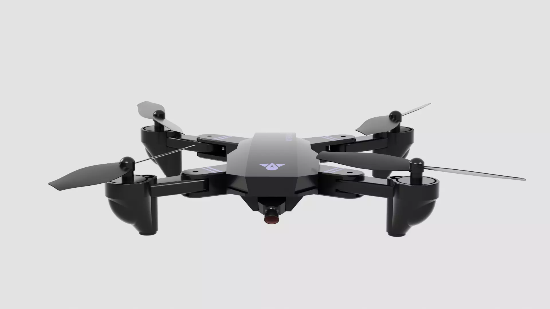 Foldable Quadcopter Drone 3D model_3