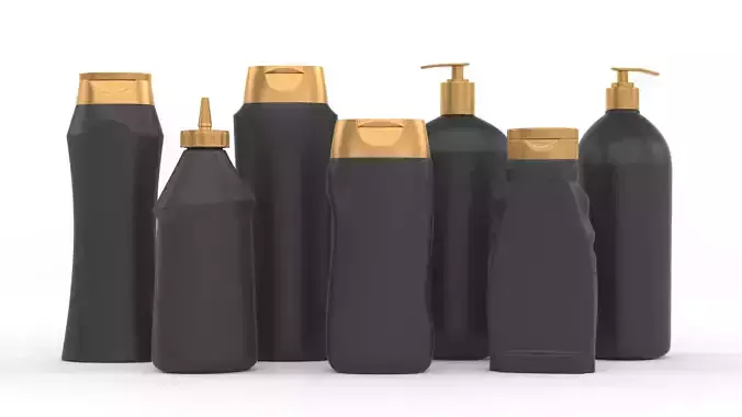 Plastic Bottle Collection 3D model