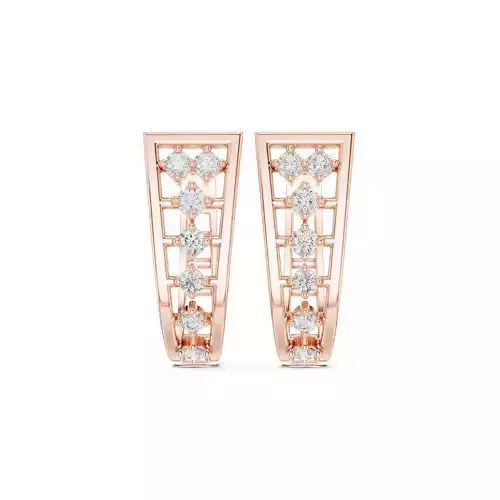 Round Cut Diamond Fancy Earring 3DM STL Video