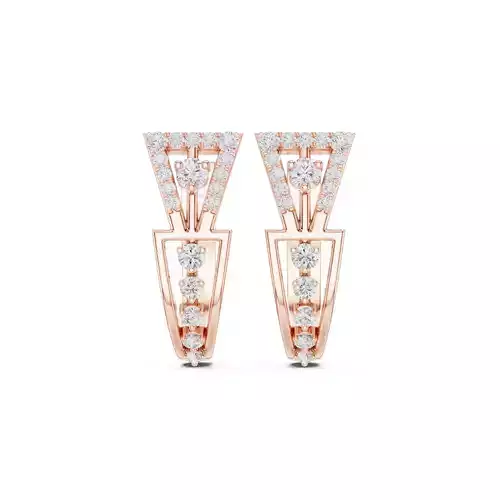 Round-cut Diamond Fancy Earring 3DM STL Video