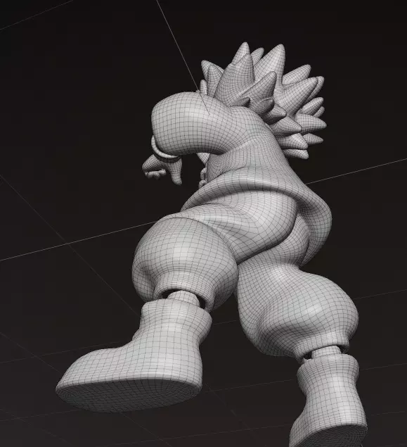 Saiyan Gohan Battle Figure High Detail Collectible 3D print 3D print model_12