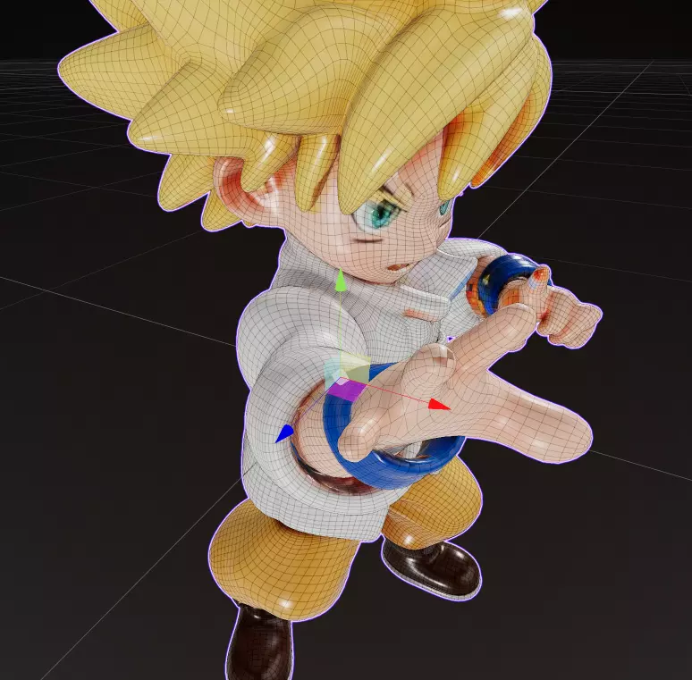 Saiyan Gohan Battle Figure High Detail Collectible 3D print 3D print model_8