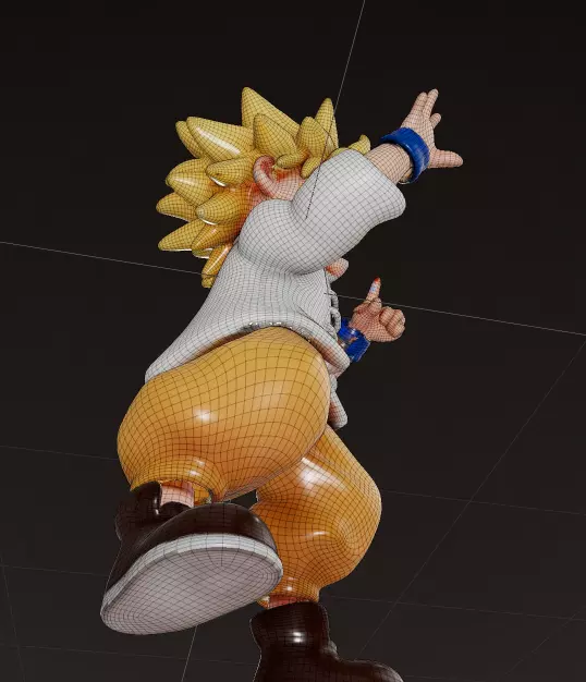 Saiyan Gohan Battle Figure High Detail Collectible 3D print 3D print model_6