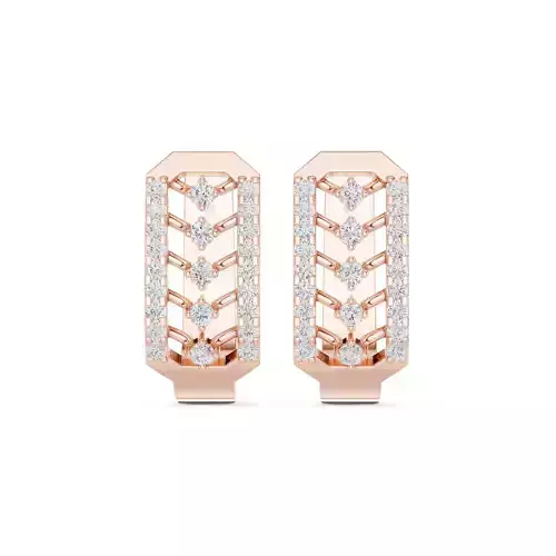 Round Cut Diamond Fancy Earring 3DM STL Video 3D print model