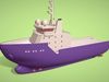 Low Poly Marine Supply Vessel Ship Model 2 Low-poly 3D model_2