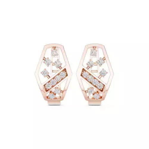 Round Cut Diamond Fancy Earring 3DM STL Video