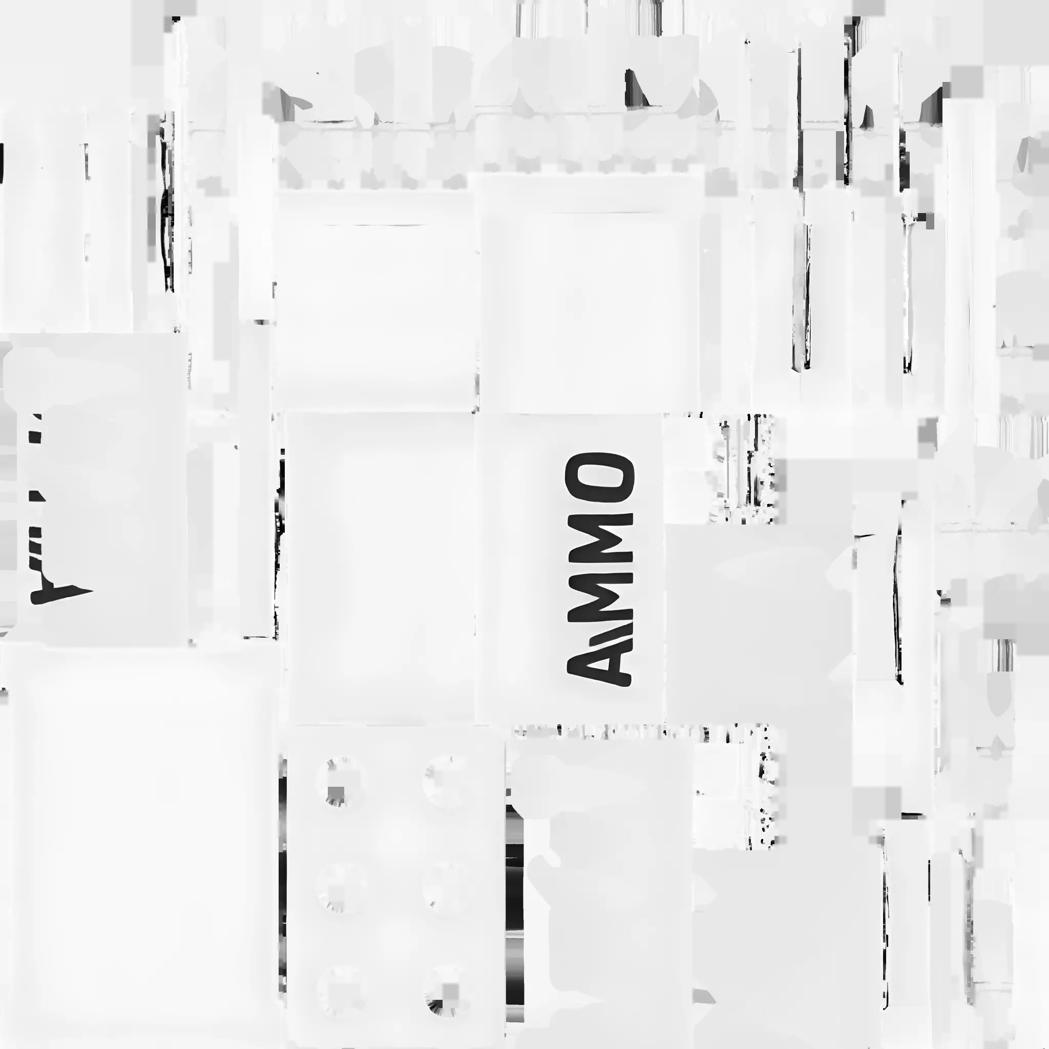 green ammo crate with bullets 3D model_11