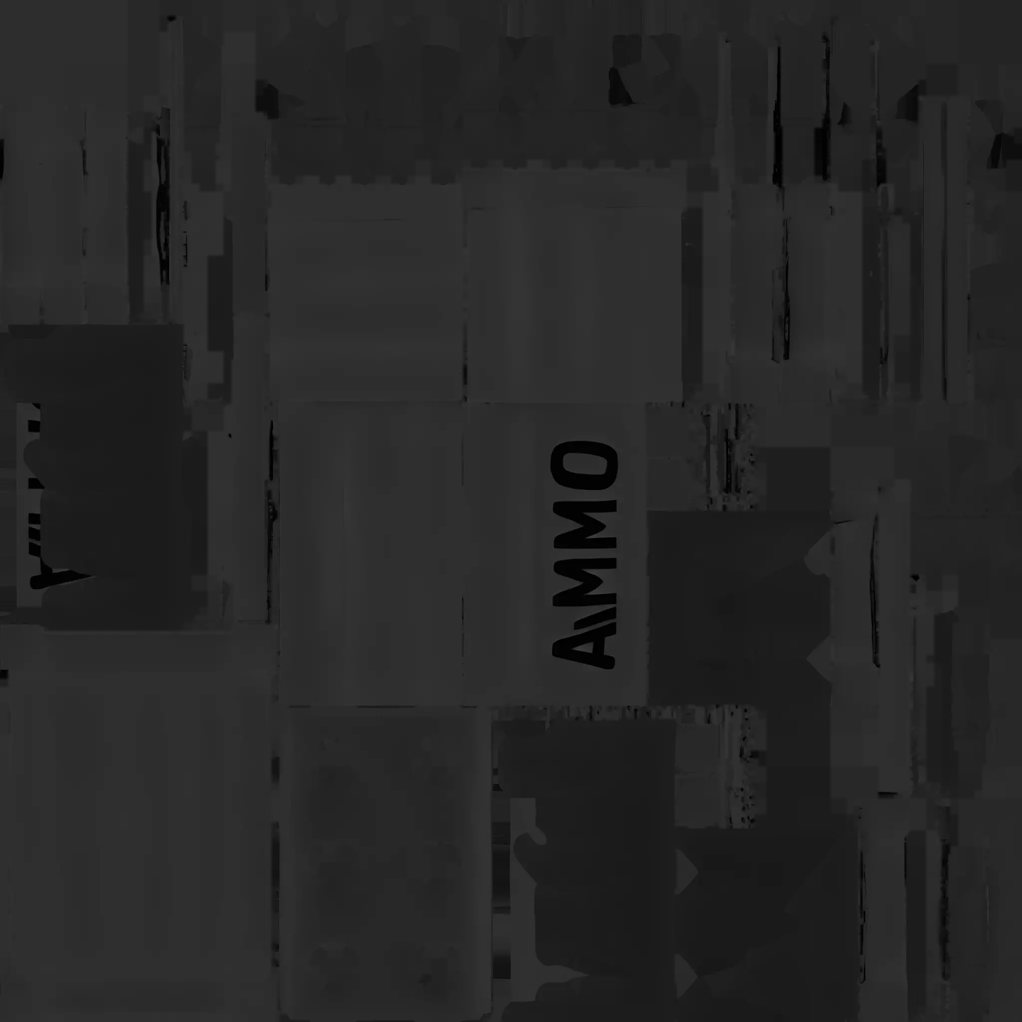 green ammo crate with bullets 3D model_6